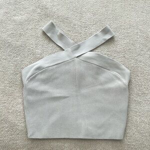 Aritzia Babaton cross neck top